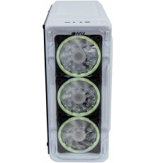 корпус для ПК без БП/ PC CASE HIPER MG100 WIND (w/o PSU, USB+HD audio, 1*RGB rear fan, 3*RGB front fan) White                                                                                                                                             