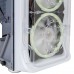 корпус для ПК без БП/ PC CASE HIPER MG100 WIND (w/o PSU, USB+HD audio, 1*RGB rear fan, 3*RGB front fan) White