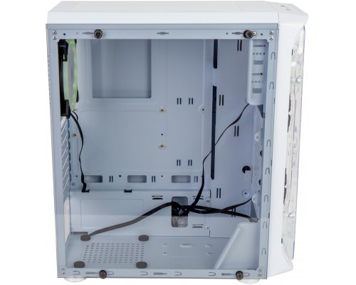 корпус для ПК без БП/ PC CASE HIPER MG100 WIND (w/o PSU, USB+HD audio, 1*RGB rear fan, 3*RGB front fan) White