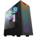 корпус для ПК без БП/ PC CASE HIPER HG304 ATOM (w/o PSU, USB+HD audio, 3*RGB front fan) BLACK