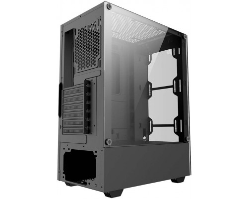 корпус для ПК без БП/ PC CASE HIPER HG302 SHADOW (w/o PSU, USB+HD audio, W/O fan) BLACK