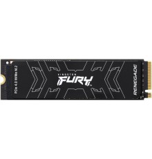 Накопитель Kingston SSD Fury Renegade, 4000GB, M.2 22x80mm, NVMe, PCIe 4.0 x4, 3D TLC, R/W 7300/7000MB/s, IOPs 1 000 000/1 000 000, TBW 4000, DWPD 0.55, with Heat Spreader (5 лет)                                                                       
