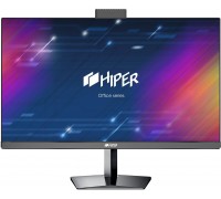 платформа моноблока/ AIO HIPER Office HO-D3-H410-B, 27''display IPS (1920x1080), m/b Intel H410, no CPU, no RAM(DDR4 SO-DIMM 2400 МГц-2666 МГц), no HDD, no ODD, 1*HDMI, 1*DP, 1*USB3.0, 1*USB3.0 type C, 4*USB2.0, 1*RJ45 Gigabit LAN, AUDIO IN/OUT, webc