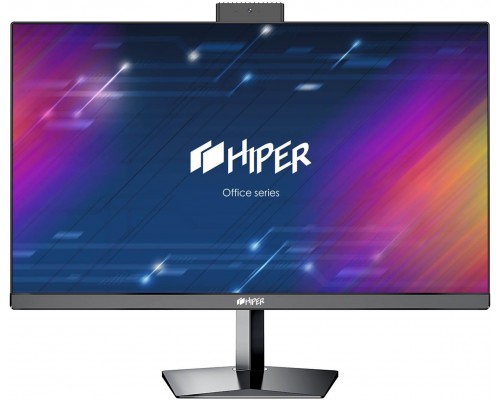 платформа моноблока/ AIO HIPER Office HO-D3-H410-B, 27''display IPS (1920x1080), m/b Intel H410, no CPU, no RAM(DDR4 SO-DIMM 2400 МГц-2666 МГц), no HDD, no ODD, 1*HDMI, 1*DP, 1*USB3.0, 1*USB3.0 type C, 4*USB2.0, 1*RJ45 Gigabit LAN, AUDIO IN/OUT, webc