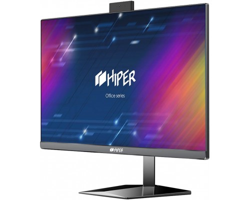 платформа моноблока/ AIO HIPER Office HO-D3-H410-B, 27''display IPS (1920x1080), m/b Intel H410, no CPU, no RAM(DDR4 SO-DIMM 2400 МГц-2666 МГц), no HDD, no ODD, 1*HDMI, 1*DP, 1*USB3.0, 1*USB3.0 type C, 4*USB2.0, 1*RJ45 Gigabit LAN, AUDIO IN/OUT, webc