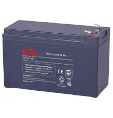Батарея POWERCOM PM-12-7.2, напряжение 12В, емкость 7.2А*ч,  ток разряда 35А, макс. ток заряда 2.1А, свинцово-кислотная типа AGM, тип клемм T2(250)/T1(187), размеры (ДхШхВ) 151х65х99 мм., 2.18кг/ Battery POWERCOM PM-12-7.2, voltage 12V, capacity 7.2A