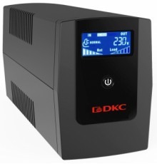 Линейно-интерактивный ИБП ДКС серии Info LCD, 1500 ВА/900 Вт, 1/1, 3xSchuko, USB + RJ45, LCD, 2x8Aч                                                                                                                                                       