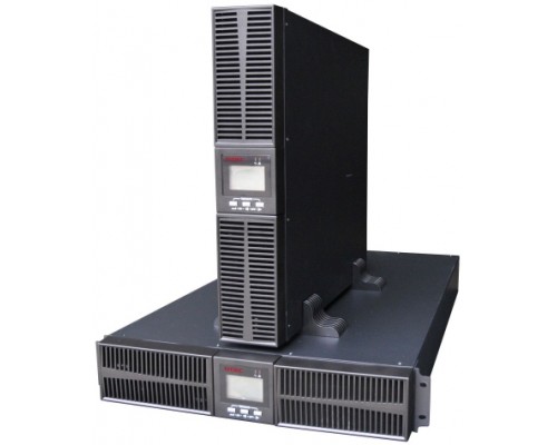 Онлайн ИБП ДКС серии Small Rackmount, 2000 ВА/1800 Вт, 1/1, 8xIEC C13, EPO, USB, RS-232, RJ45, Rack 2U, 4x9Ач