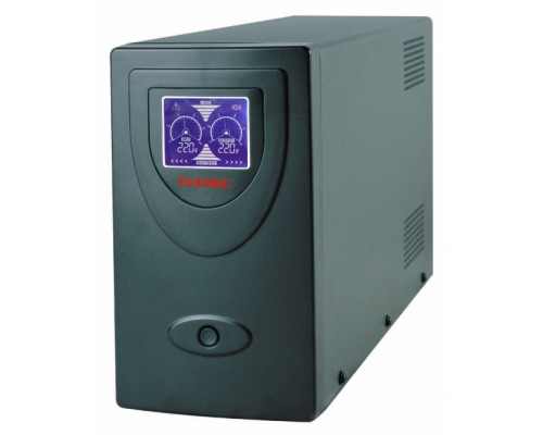 Линейно-интерактивный ИБП ДКС серии Info LCD, 2000 ВА/1200 Вт, 1/1,2xIEC C13, 2xSchuko, USB + RJ45, LCD, 2x9Aч