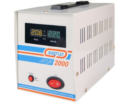 Стабилизатор  АСН- 2000  ЭНЕРГИЯ с цифр. дисплеем/ Stabilizer ASN-2000 ENERGY with numbers. display