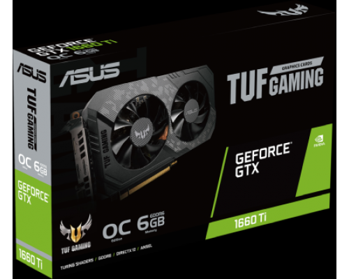 Видеокарта TUF-GTX1660Ti-O6G-EVO-GAMING 6GB GDDR6 192bit DVI 2xHDMI DP RTL   (320227)