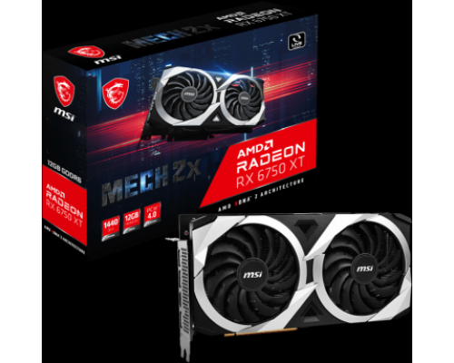 Видеокарта PCI-E MSI Radeon RX 6750 XT (Radeon RX 6750 XT MECH 2X 12G OC)