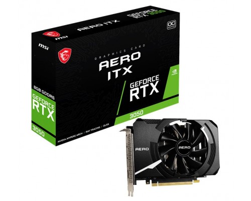 Видеокарта PCIE16 RTX3050 8GB GDDR6 RTX 3050 AERO ITX 8G OC MSI