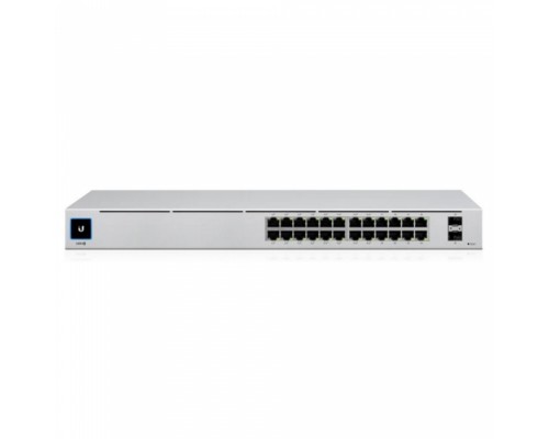 Коммутатор UniFi Switch 24 PoE [USW-24-POE-EU] Ubiquiti PoE-коммутатор в стойку, 24х 1G RJ45, 2х SFP, раздача 95 Вт