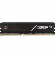Модуль памяти 16GB AMD Radeon™ DDR4 4000 DIMM R9 Gamers Series Black Gaming Memory R9S416G4006U2S Non-ECC, CL19, 1.35V, Heat Shield, RTL                                                                                                                  
