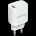 Адаптер питания Canyon, Wall charger with 1*USB, QC3.0 18W, Input: 100V-240V, Output: DC 5V/3A,9V/2A,12V/1.5A, Eu plug, OCP/OVP/OTP/SCP, CE, RoHS ,ERP. Size: 80.17*41.23*28.68mm, 50g, White