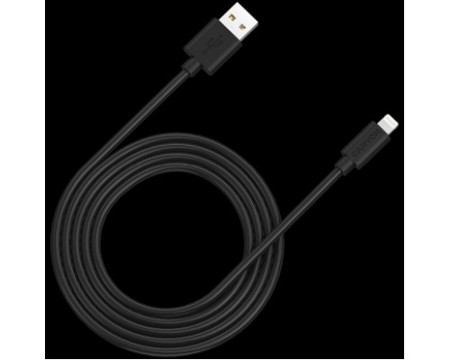 Кабель CANYON MFI C48 Lightning USB Cable for Apple (C48), round, PVC, 2M, OD:4.0mm, Power+signal wire: 21AWG*2C+28AWG*2C,  Data transfer speed:26MB/s, Black.  With shield , with CANYON logo and CANYON package.  Certification: ROHS, MFI.