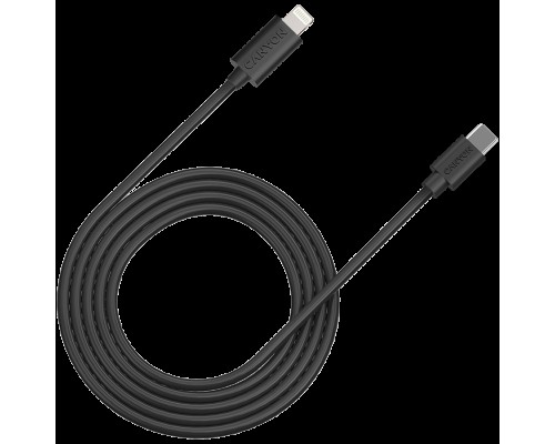 Кабель Type C to lightning ,5V3A, 9V2.22A ,PD20W, power cord:18AWG*4C, Signal cord:28AWG*4C, data transfer speed:8M/s, OD4.5MM,2M, PVC, black, Rohs