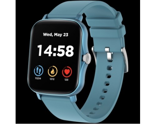 Смарт-часы CANYON Smart watch, 1.69inches TFT full touch screen, Zinic+plastic body, IP67 waterproof, multi-sport mode, compatibility with iOS and android, blue body with blue silicon belt, Host: 44.4*36*9.2mm, Strap: 230x20mm, 47g