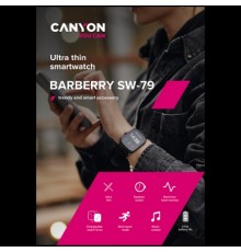 Смарт-часы CANYON Smart watch, 1.69inches TFT full touch screen, Zinic+plastic body, IP67 waterproof, multi-sport mode, compatibility with iOS and android, Pink body with Pink silicon belt, Host: 44.4*36*9.2mm, Strap: 230x20mm, 47g                   