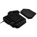 Клавиатура Redragon Diti X проводная, механическая, для одной руки, 42 кл., USB, OUTEMU Blue, подсветка RGB, черная