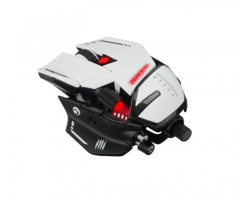 Мышь Mad Catz  R.A.T. 8+ White проводная, оптическая, 16000 dpi, USB, RGB подсветка, цвет  белый