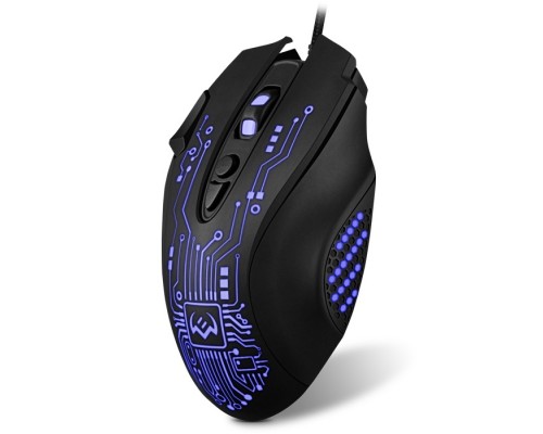 Мышь Sven RX-G715 оптическая, проводная, 3200 dpi, USB, 8 кнопок, подсветка, цвет  черный