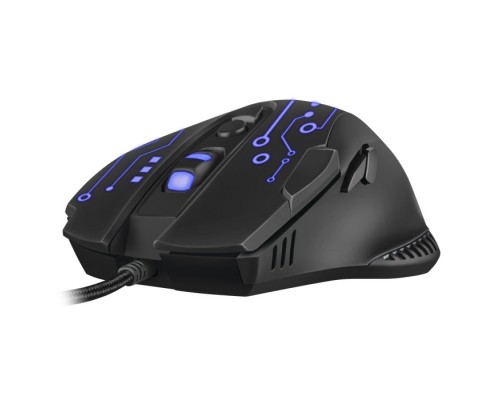 Мышь Sven RX-G715 оптическая, проводная, 3200 dpi, USB, 8 кнопок, подсветка, цвет  черный