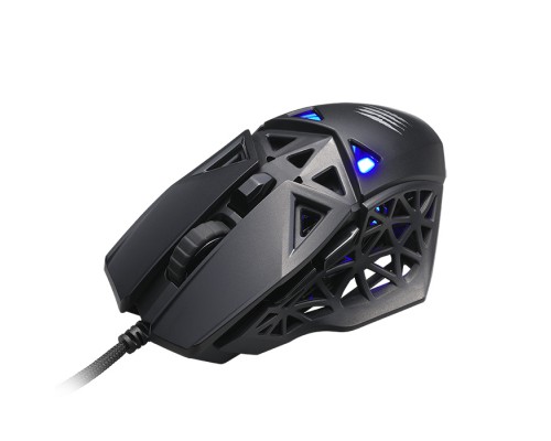 Мышь Mad Catz  M.O.J.O. M1 Black проводная, оптическая, 12000 dpi, PMW3360, USB, Mad Catz Dakota, подсветка, черная