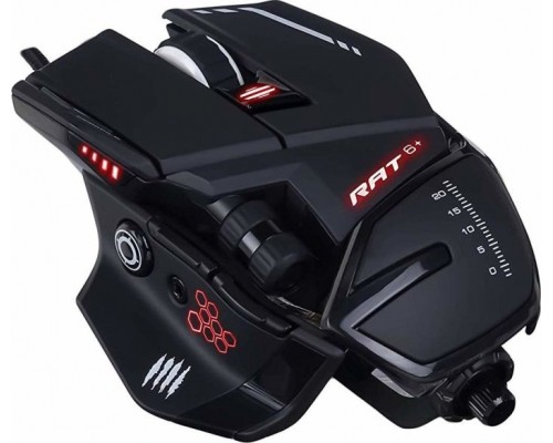 Мышь Mad Catz  R.A.T. 6+ Black проводная, оптическая, 12000 dpi, USB, RGB подсветка, цвет  черный