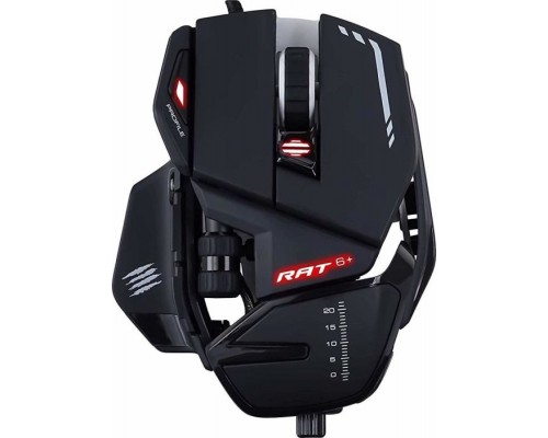 Мышь Mad Catz  R.A.T. 6+ Black проводная, оптическая, 12000 dpi, USB, RGB подсветка, цвет  черный