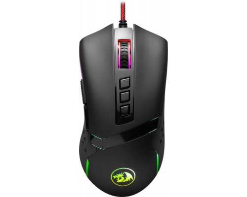 Мышь Redragon Octopus M712 проводная, оптическая, 10000 dpi, USB, RGB подсветка, цвет  черный