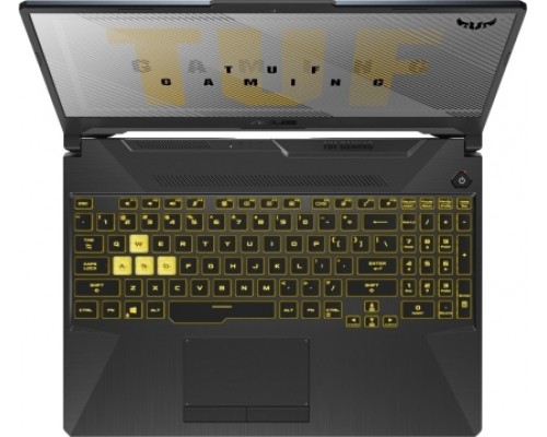 Ноутбук TUF Gaming F15 FX506HE-HN011 Core i5 11400H/8Gb/SSD512Gb/RTX 3050Ti 4Gb/15.6/FHD/IPS/144hz/noOS/black  (90NR0704-M00AD0) (729211)