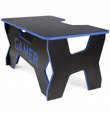 Компьютерный стол Generic Comfort Gamer2/DS/NB (150х90х75h см) ЛДСП, цвет  черный/синий                                                                                                                                                                   