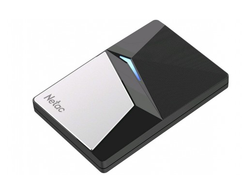Внешний твердотельный накопитель Netac SSD Z7S NT01Z7S-002T-32BK, 2.0Tb, USB 3.2 Type-C, чтение  550 Мб/сек, запись  480 Мб/сек, black/silver