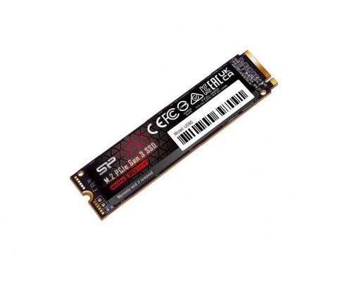 Накопитель Silicon Power UD80 SP500GBP34UD8005 SSD, M.2, 500Gb, PCI-E 3.0 х4, чтение  3400 Мб/сек, запись  3000 Мб/сек, 3D NAND, NVMe