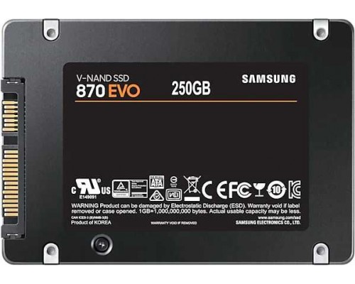 Накопитель Samsung 870 EVO MZ-77E250B/EU SSD, 2.5