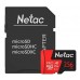 Карта памяти Netac P500 PRO NT02P500PRO-256G-R microSD, 256Gb, Class10, UHS-I Class 3 (U3), чтение  до 100 Мб/сек, с SD адаптером