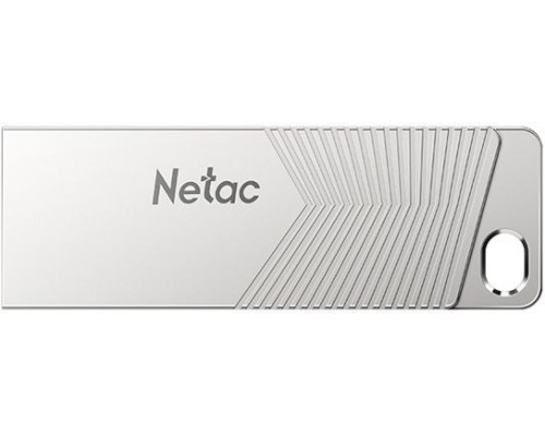 Флеш карта Netac UM1 NT03UM1N-032G-32PN 32Gb, USB 3.2, 5 Гбит/сек, металл, серебристая