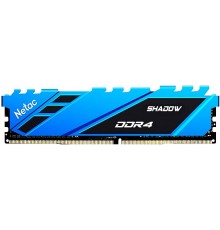 Оперативная память 8GB Netac Shadow NTSDD4P32SP-08B DDR4, 3200 MHz, 25600 Мб/с, CL16, 1.35 В (DIMM) Blue                                                                                                                                                  