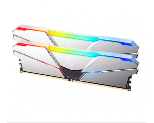 Оперативная память 16GB Netac Shadow RGB NTSRD5P48DP-16S (8Gbx2) DDR5, 4800 MHz, 38400 Мб/с, CL40, 1.1 В (DIMM) Silver