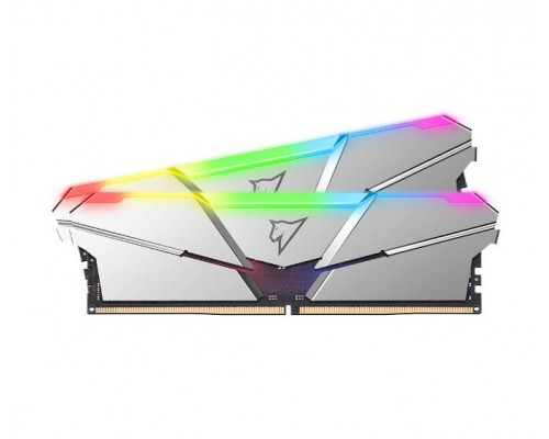 Оперативная память 32GB Netac Shadow RGB NTSRD5P48DP-32S (16Gbx2) DDR5, 4800 MHz, 38400 Мб/с, CL40, 1.1 В (DIMM) Silver