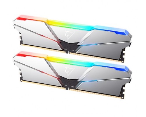 Оперативная память 32GB Netac Shadow RGB NTSRD5P48DP-32S (16Gbx2) DDR5, 4800 MHz, 38400 Мб/с, CL40, 1.1 В (DIMM) Silver