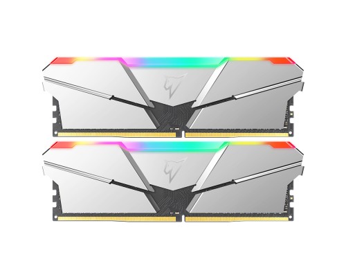 Оперативная память 16GB Netac Shadow RGB NTSRD4P32DP-16SC (8Gbx2) DDR4, 3200 MHz, 25600 Мб/с, CL16, 1.35 В (DIMM) Silver