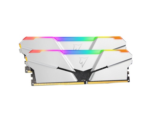 Оперативная память 16GB Netac Shadow RGB NTSRD4P32DP-16SC (8Gbx2) DDR4, 3200 MHz, 25600 Мб/с, CL16, 1.35 В (DIMM) Silver