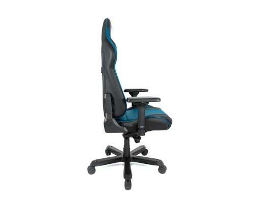 Игровое кресло DXRacer King OH/K99/NB компьютерное, до 150 кг, 4D, до 170 градусов, экокожа, металл, цвет  черный/синий