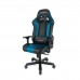 Игровое кресло DXRacer King OH/K99/NB компьютерное, до 150 кг, 4D, до 170 градусов, экокожа, металл, цвет  черный/синий