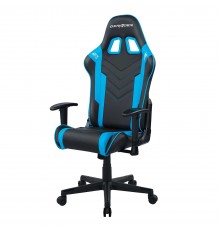 Игровое кресло DXRacer Peak OH/P132/NB компьютерное, до 100 кг, 2D, до 170 градусов, экокожа, пластик, цвет  черный/синий                                                                                                                                 