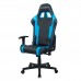 Игровое кресло DXRacer Peak OH/P132/NB компьютерное, до 100 кг, 2D, до 170 градусов, экокожа, пластик, цвет  черный/синий