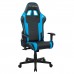 Игровое кресло DXRacer Peak OH/P132/NB компьютерное, до 100 кг, 2D, до 170 градусов, экокожа, пластик, цвет  черный/синий